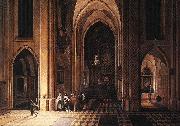 NEEFFS, Pieter the Elder Interior of a Church ag oil